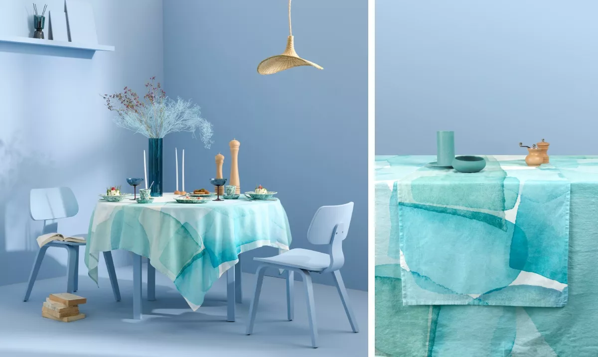 Tablecloth Aqua mineral